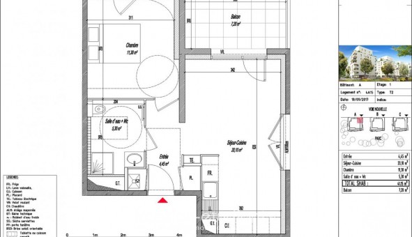 Logement tudiant T2 à Lyon 8me arrondissement (69008)