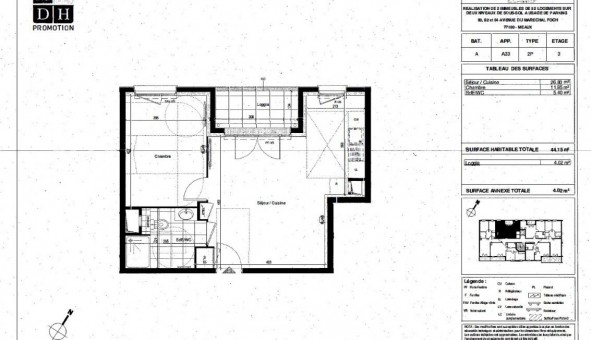 Logement tudiant T2 à Mareuil ls Meaux (77100)