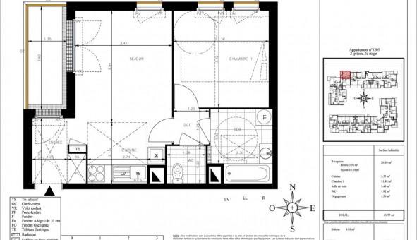 Logement �tudiant T2 &agrave; Mareuil l�s Meaux (77100)