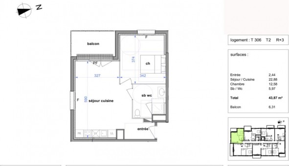 Logement �tudiant Location T2 Vide Maromme (76150)