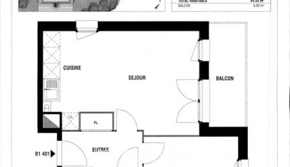 Logement �tudiant T2 &agrave; Marquette lez Lille (59520)