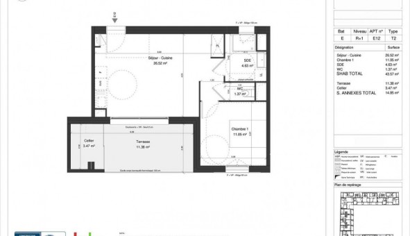 Logement tudiant T2 à Marseille 09me arrondissement (13009)