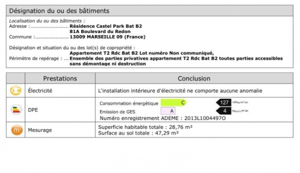 Logement tudiant T2 à Marseille 09me arrondissement (13009)