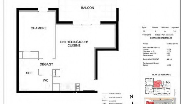 Logement tudiant T2 à Martigues (13500)