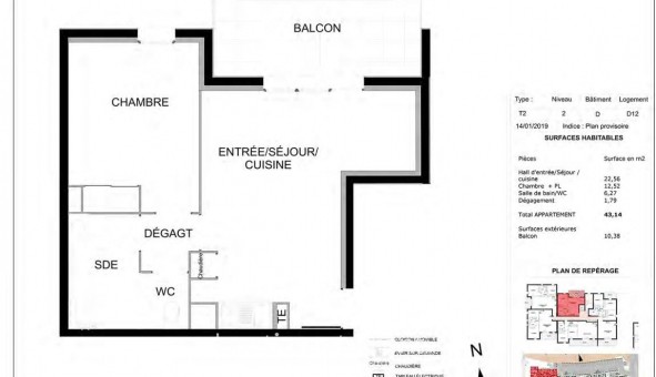 Logement �tudiant T2 &agrave; Martigues (13500)