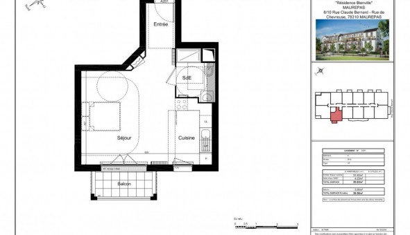 Logement tudiant T2 à Maurepas (78310)