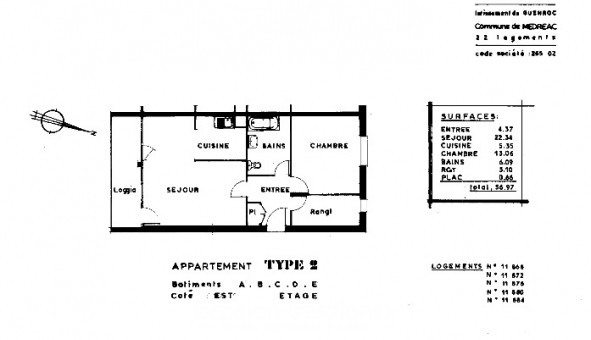 Logement �tudiant T2 &agrave; M�dr�ac (35360)