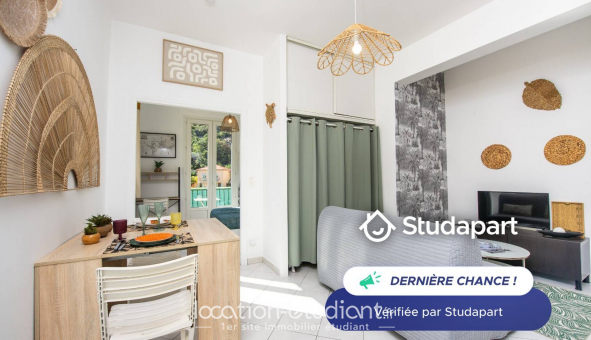 Logement tudiant T2 à Menton (06500)