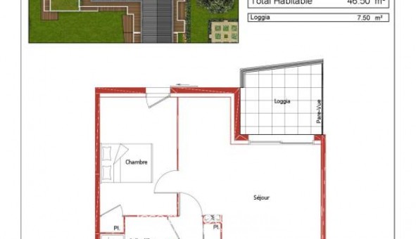 Logement �tudiant T2 &agrave; M�rignac (33700)