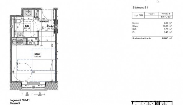 Logement tudiant T2 à Metz (57050)