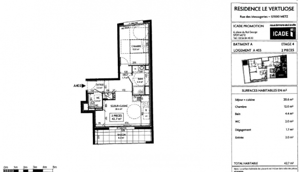 Logement �tudiant T2 &agrave; Metz (57050)