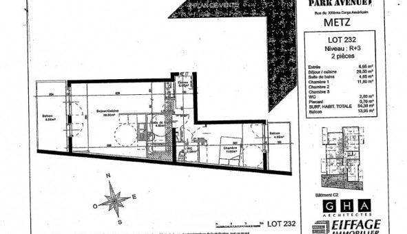 Logement �tudiant T2 &agrave; Metz (57050)