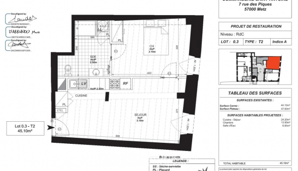 Logement �tudiant T2 &agrave; Metz (57050)