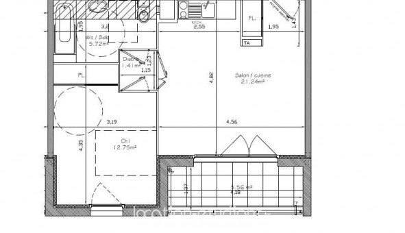 Logement tudiant T2 à Montlimar (26200)