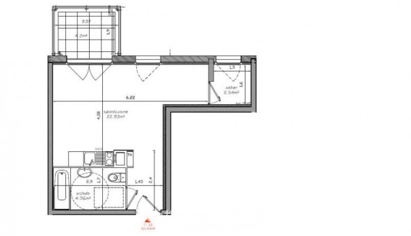 Logement tudiant T2 à Montlimar (26200)