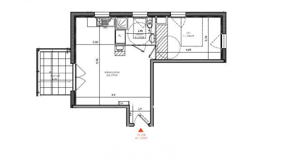 Logement tudiant T2 à Montlimar (26200)