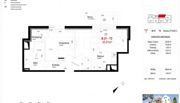 Logement �tudiant T2 &agrave; Montivilliers (76290)