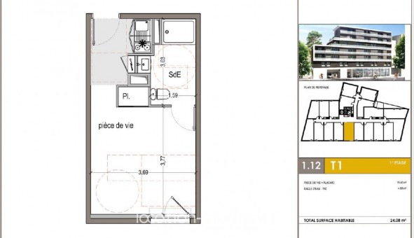 Logement tudiant T2 à Montpellier (34080)