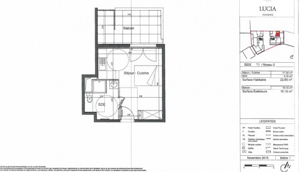 Logement �tudiant T2 &agrave; Montpellier (34080)