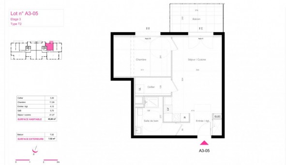 Logement tudiant T2 à Mulhouse (68100)
