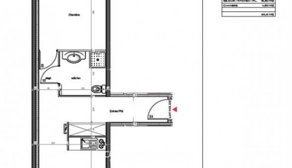 Logement étudiant T2 à Nancy (54100)