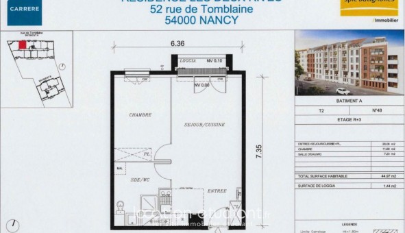 Logement tudiant T2 à Nancy (54100)