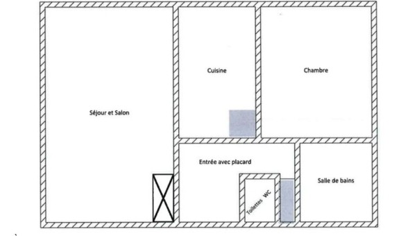 Logement �tudiant T2 &agrave; Nancy (54100)