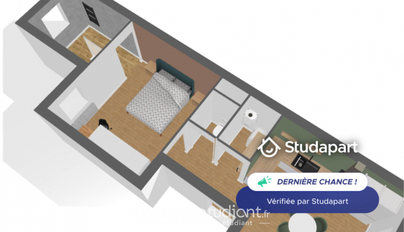 Logement �tudiant Location T2 Meubl&eacute; Nancy (54100)