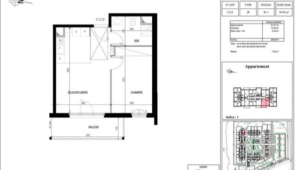 Logement tudiant T2 à Nandy (77176)