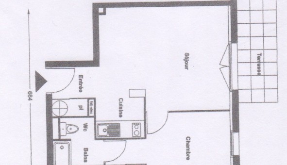 Logement tudiant T2 à Nantes (44200)