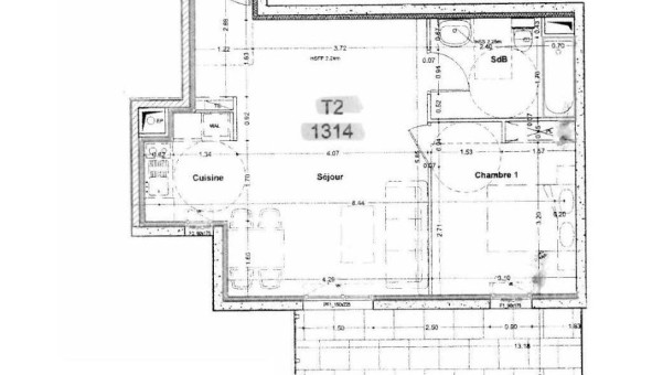 Logement tudiant T2 à Nantes (44200)