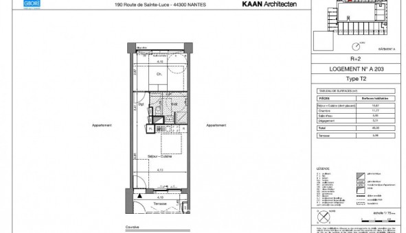 Logement tudiant T2 à Nantes (44200)