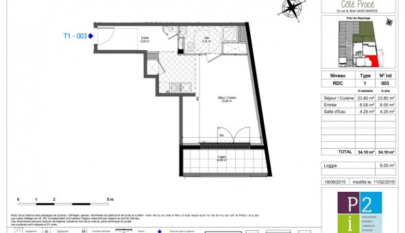 Logement tudiant T2 à Nantes (44200)