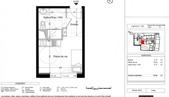 Logement �tudiant T2 &agrave; Nantes (44200)