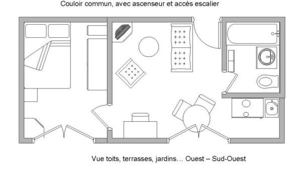 Logement �tudiant T2 &agrave; Nantes (44200)