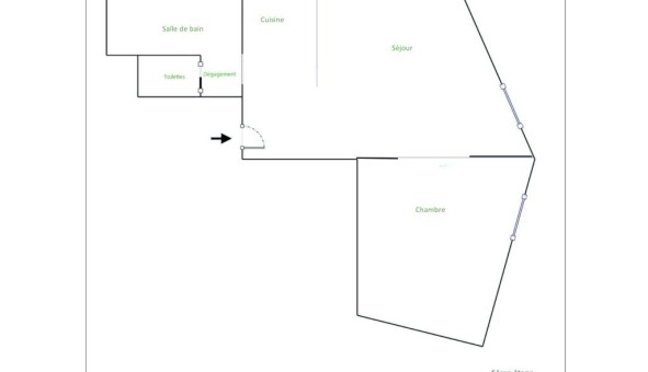 Logement �tudiant T2 &agrave; Nantes (44200)