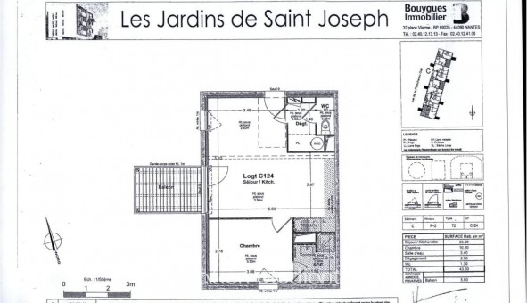 Logement �tudiant T2 &agrave; Nantes (44200)