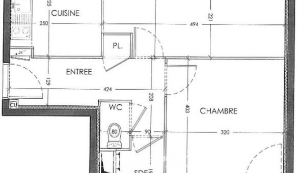 Logement �tudiant T2 &agrave; Nantes (44200)