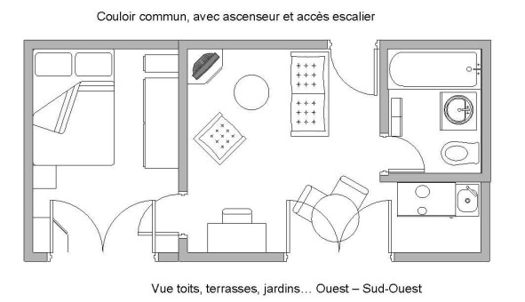 Logement �tudiant T2 &agrave; Nantes (44200)