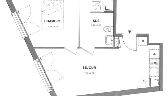Logement tudiant T2 à Neuilly sur Marne (93330)