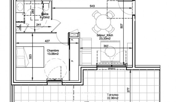 Logement �tudiant T2 &agrave; Neuville sur Sa�ne (69250)