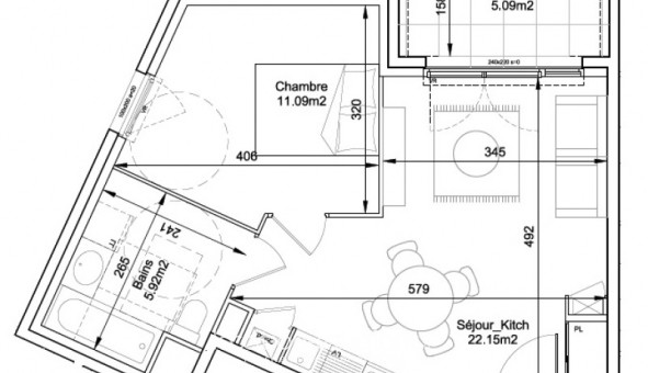 Logement �tudiant Location T2 Vide Neuville sur Sa�ne (69250)