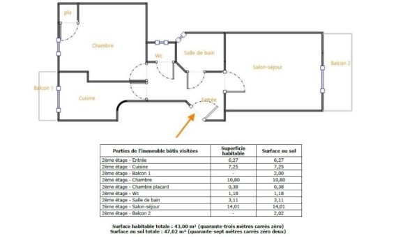 Logement tudiant T2 à Nice (06100)