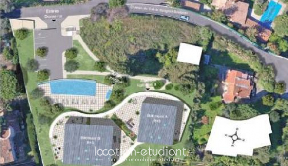 Logement �tudiant T2 &agrave; Nice (06100)