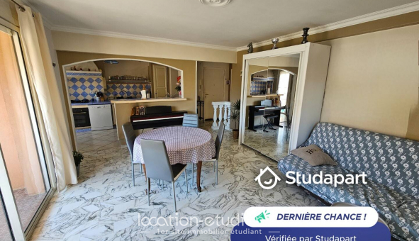 Logement �tudiant T2 &agrave; Nice (06100)