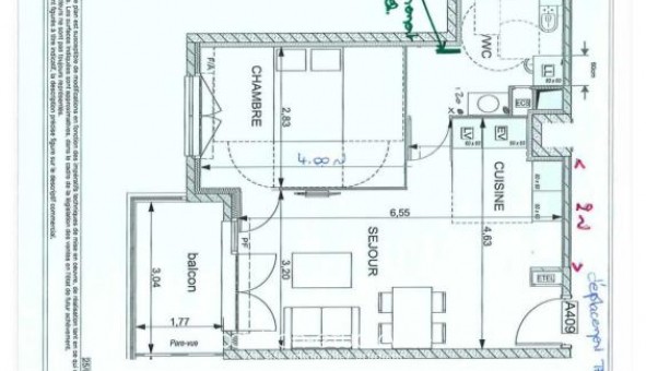 Logement �tudiant T2 &agrave; Nice (06100)