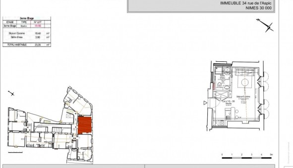 Logement tudiant T2 à Nmes (30000)