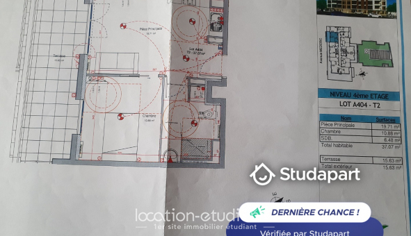 Logement tudiant T2 à Noisy le Grand (93160)