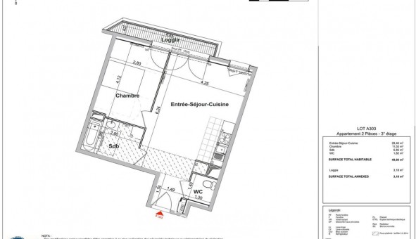 Logement tudiant T2 à Noisy le Sec (93130)