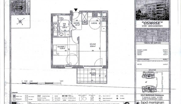 Logement �tudiant T2 &agrave; Oberhausbergen (67205)
